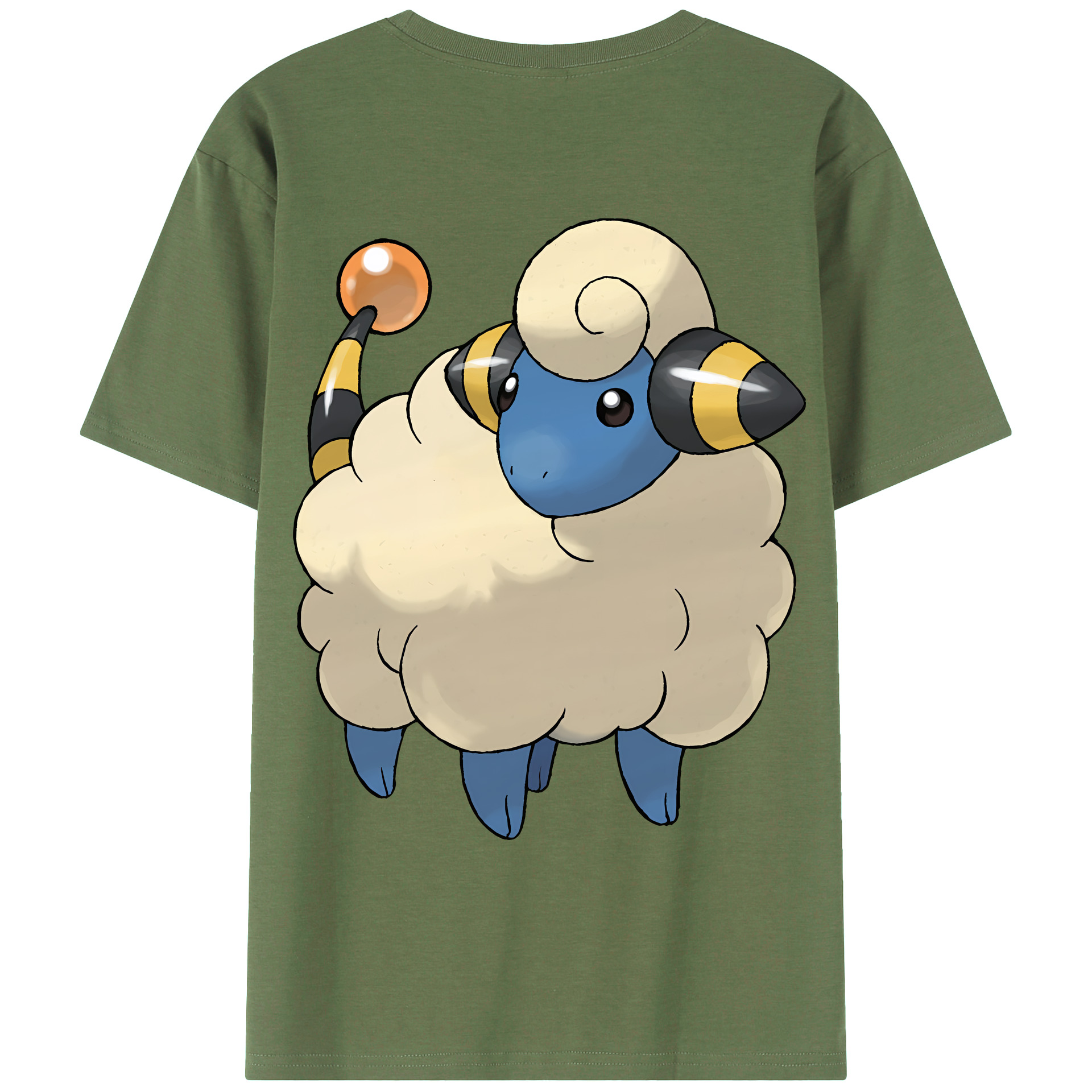 （画像用） ポケットモンスター Pokémon 綿100％ メンズ半袖Tシャツ（バックプリント） 通気性